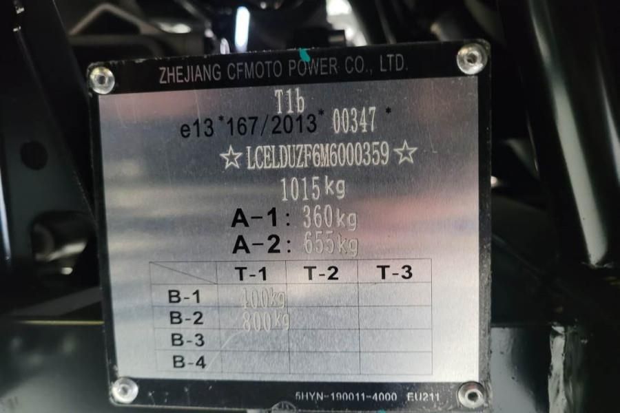 CFMoto UFORCE600 Valid Inspection, Dutch Registration, Dr