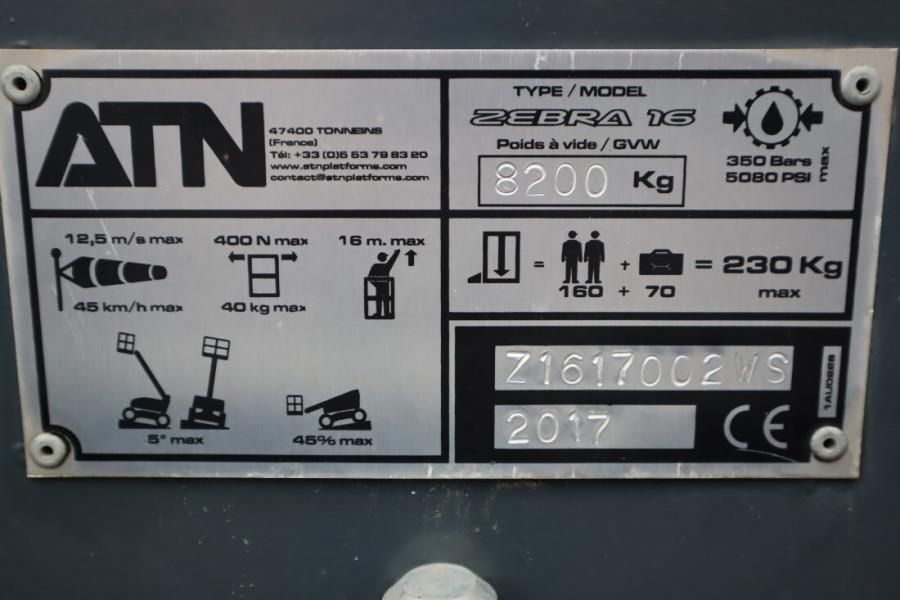 ATN Zebra 16 STAB Diesel, Hydr. Stabilisers, 4x4x4 Dri