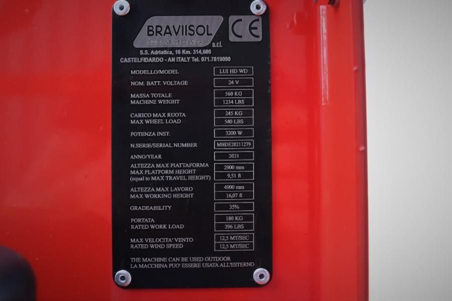 Bravi LUI HD WD Leonardo Electric, 4.90m Working Height,