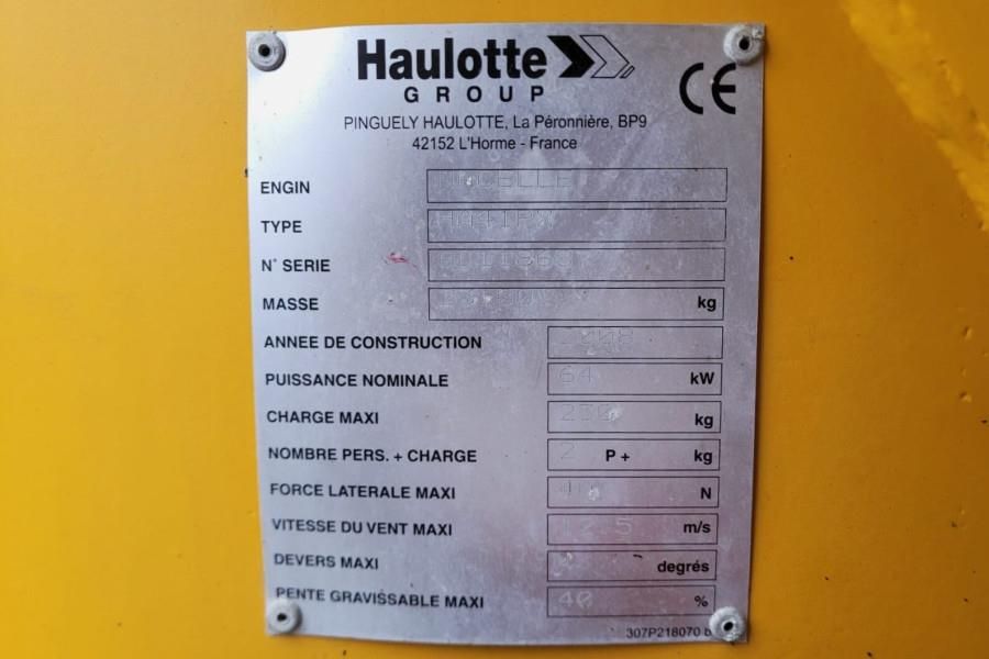 Haulotte HA41PX As-Is, Diesel, 4x4x4 Drive, 41.5m Working H