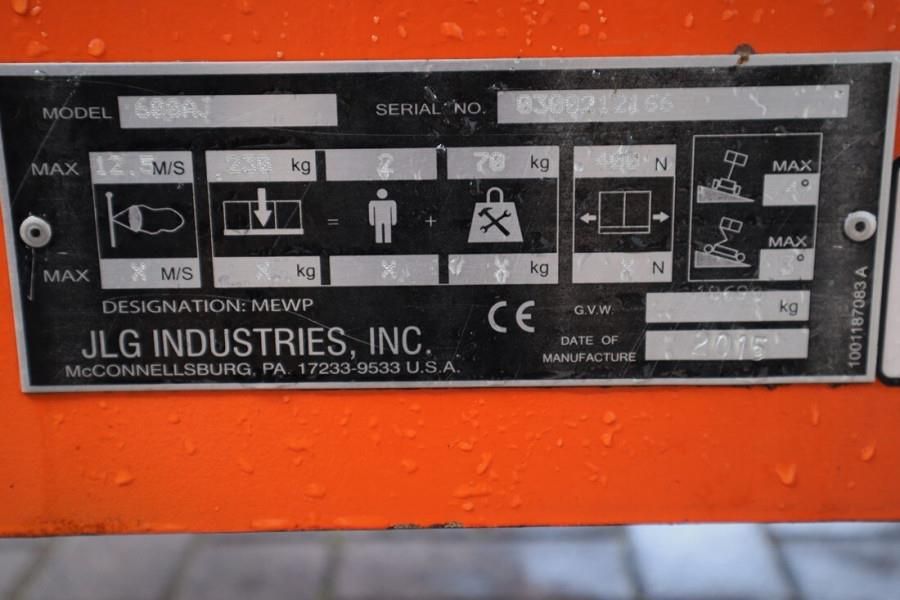 JLG 600AJ Valid inspection, Diesel, 4x4 Drive, 20.5 m