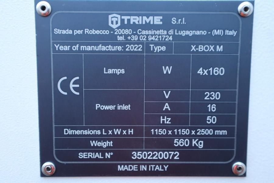 Trime X-BOX M 4x 160W Valid inspection, Max Boom Height