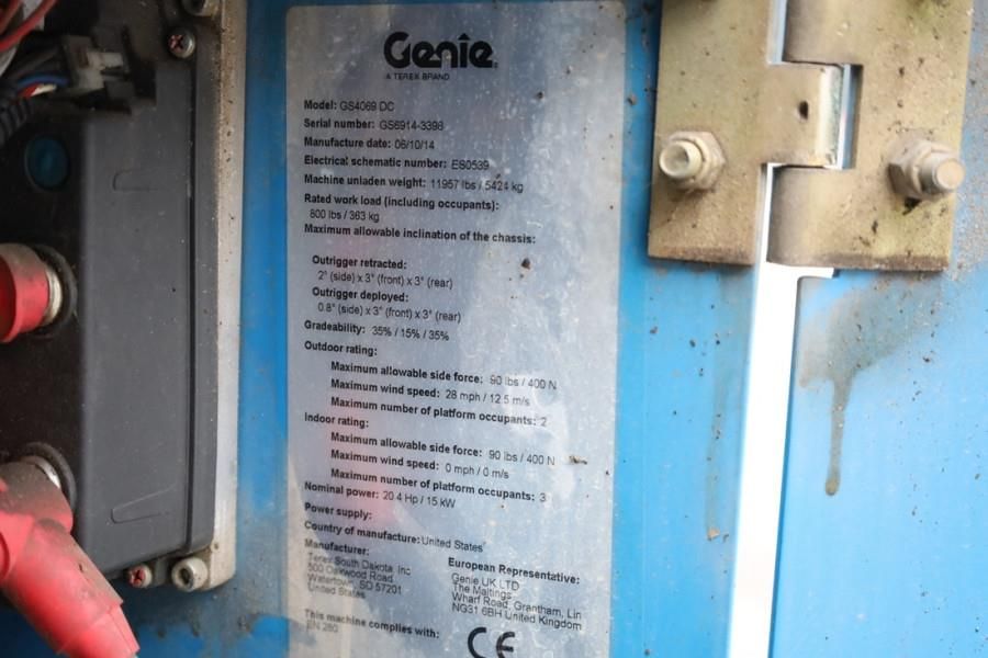 Genie GS4069 Electric, 14m Working Height, 363kg Capacit