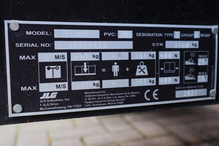 JLG ERT2669 Electric, 10m Working Height, 680kg Capaci