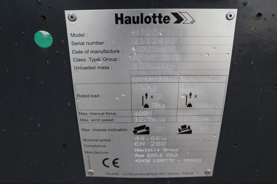 Haulotte HT23RTJ O Valid Inspection, Diesel, 4x4 Drive, 22.