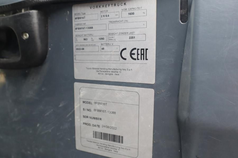 Toyota 8FBM16T Valid inspection, *Guarantee! Electric, 5