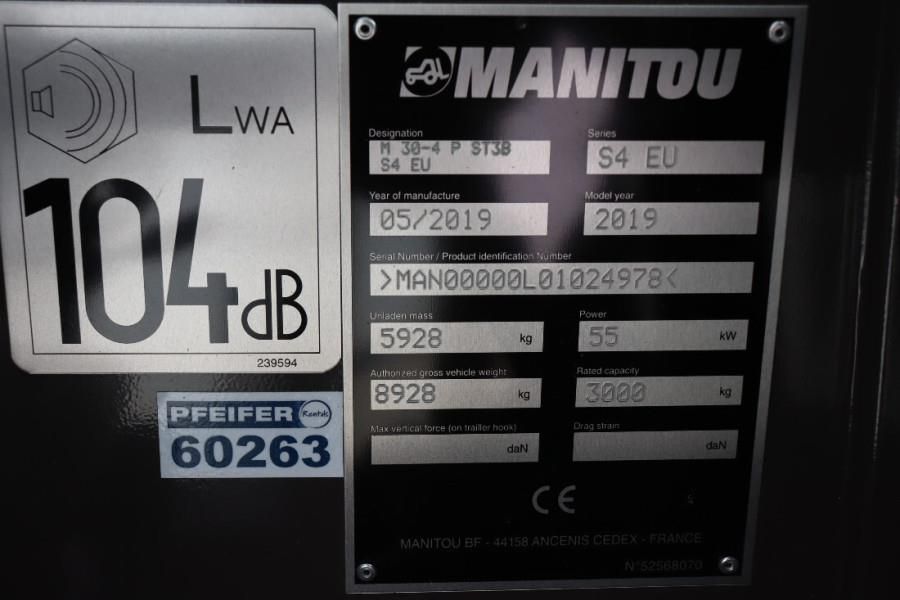 Manitou M30-4 Valid inspection, 4x4 Drive, 3000 kg Capacit