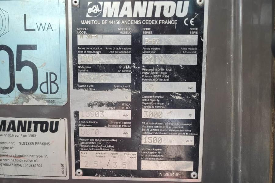 Manitou M30-4 Valid Inspection, Diesel, 4x4 Drive, 3t Capa