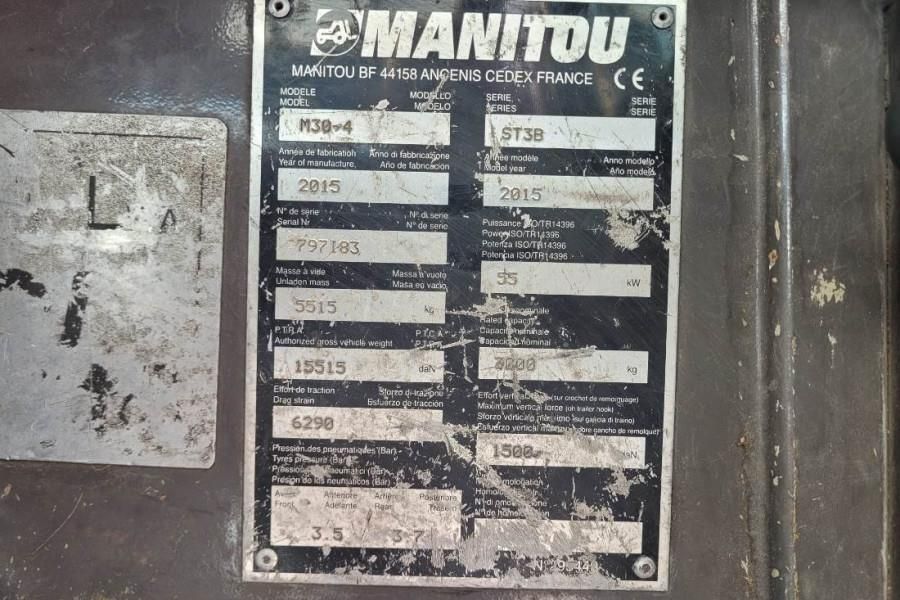 Manitou M30-4 Valid Inspection, Diesel, 4x4 Drive, 3t Capa