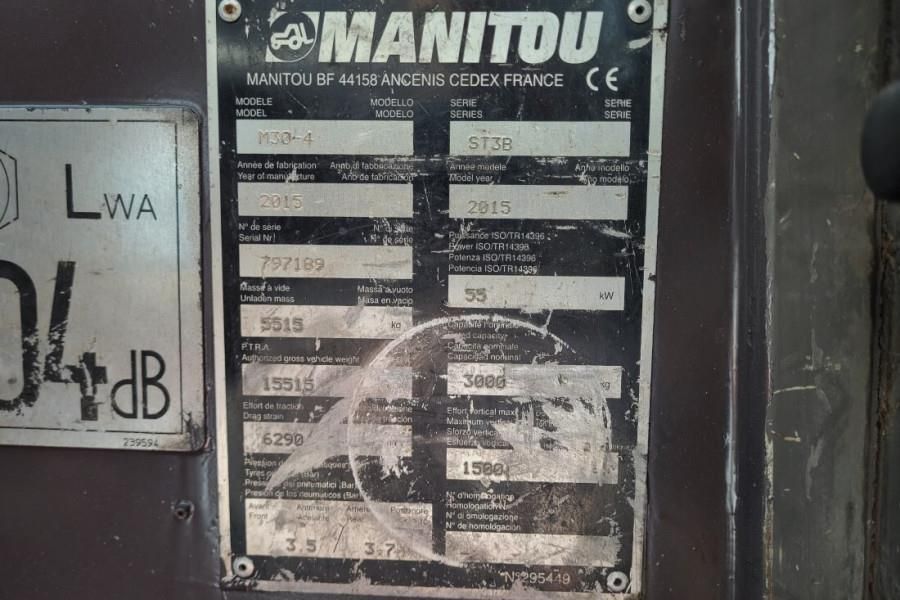 Manitou M30-4 Valid Inspection, Diesel, 4x4 Drive, 3t Capa