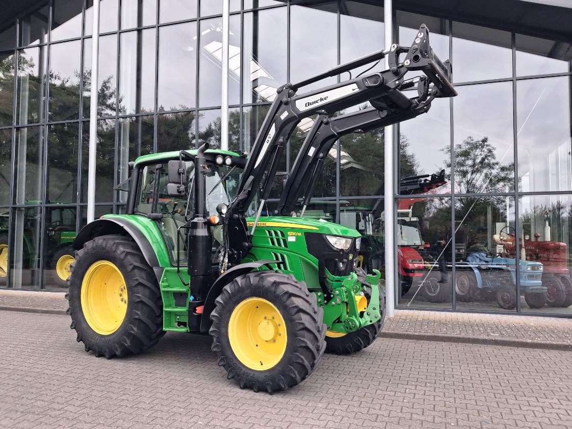 John Deere 6130M + frontlader + fronthef en PTO
