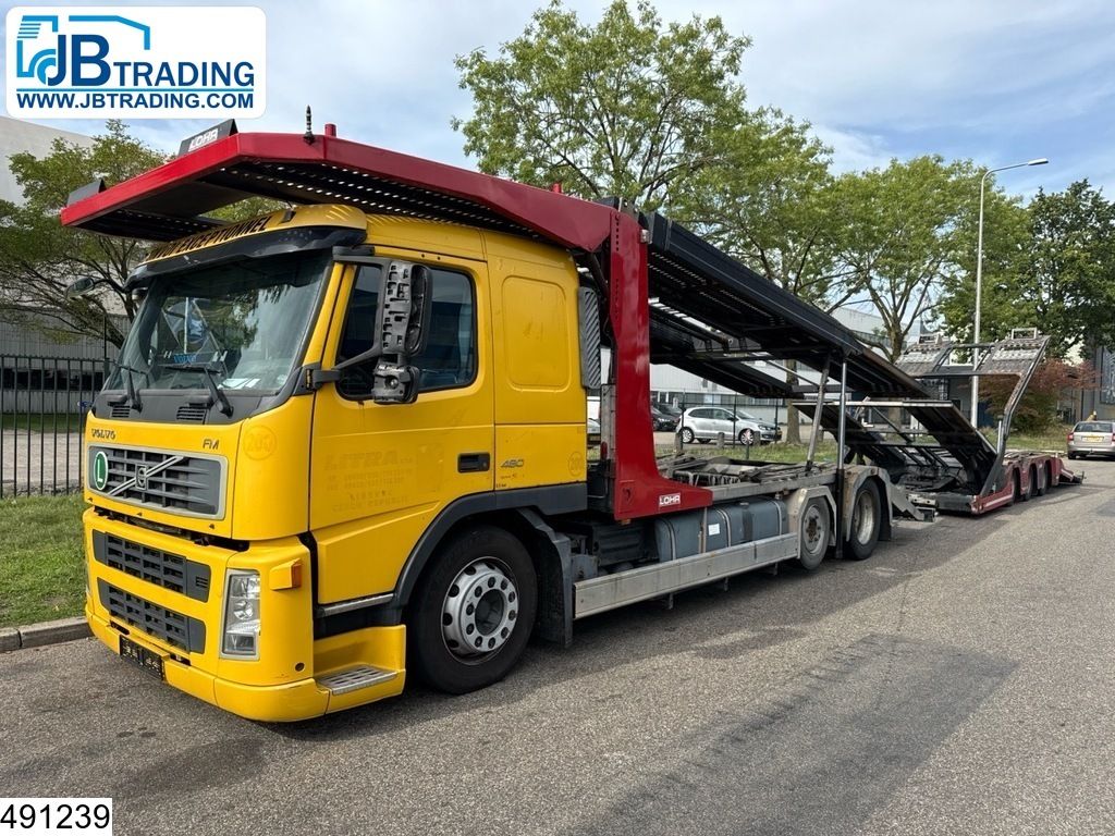 Volvo FM 480 6x2, EURO 5, Lohr, Trucktransport, Combi