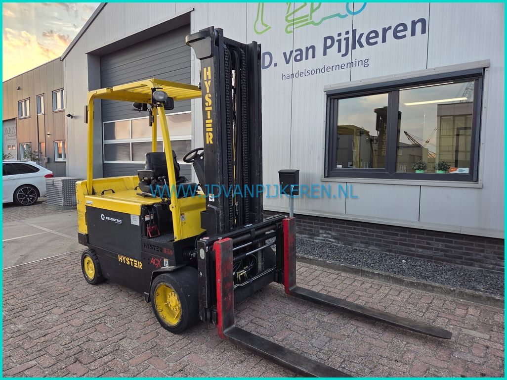Hyster E5.50XL ACX accu99%+6377uur+shift+vorkversteller