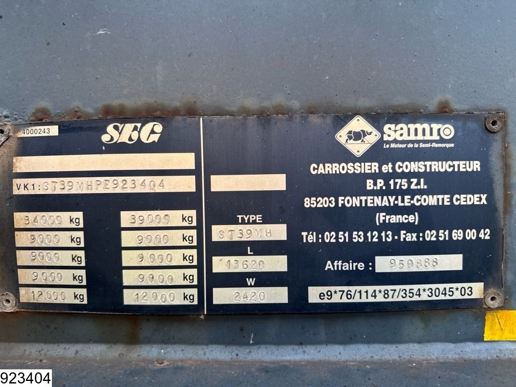 Samro open laadbak