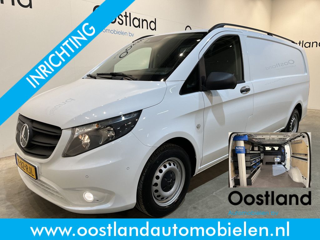 Mercedes-Benz Vito 116 CDI Extra Lang Servicebus / Sortimo Inrichting / Euro 6 / Airco / CarPlay / Camera / Cruise Control / Navigatie / Klep / 3-Zits /