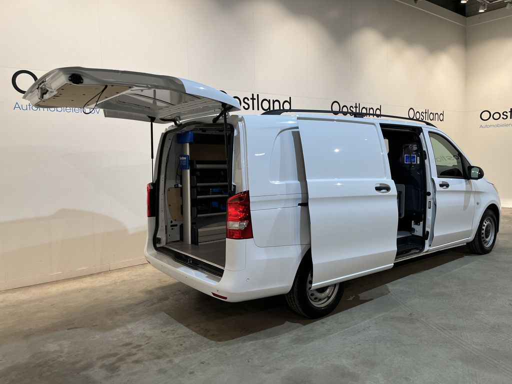 Mercedes-Benz Vito 116 CDI Extra Lang Servicebus / Sortimo Inrichting / Euro 6 / Airco / CarPlay / Camera / Cruise Control / Navigatie / Klep / 3-Zits /