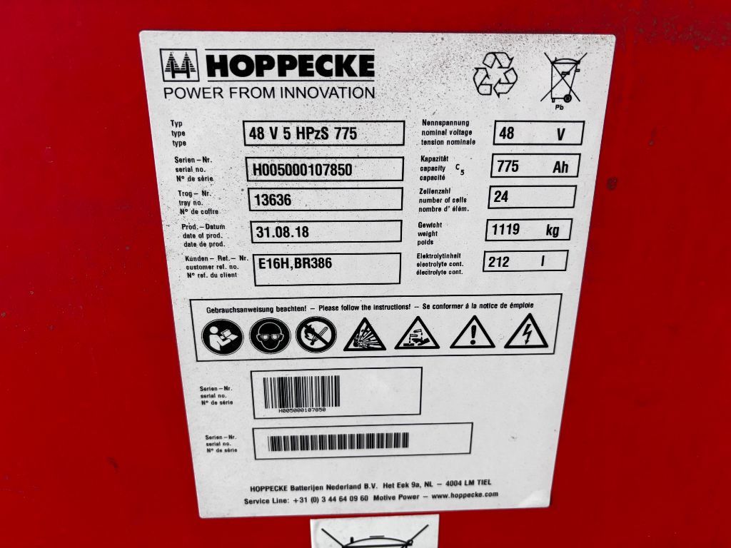 Zéér nette LINDE E16H-02 evo Elektrische heftruck