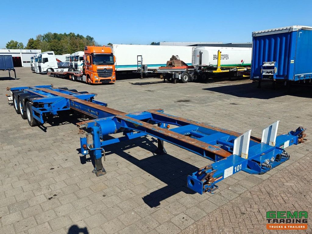 Broshuis 3 UCC-39/45 EU Multi - All Types of Containers - Lift Axle - BPW Axles Drum Brake