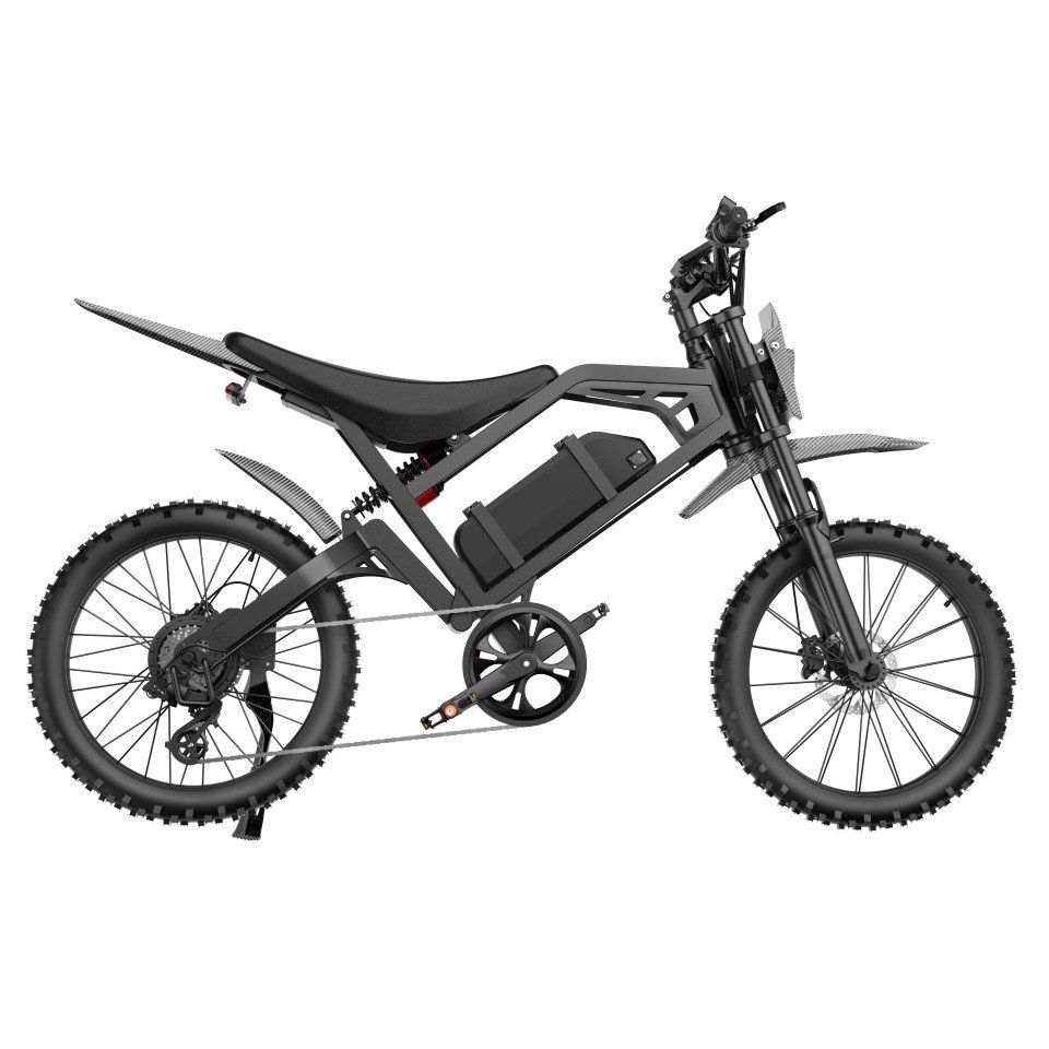 QM V20 Cross Skinnybike – Zwart – Full Option Ebike Fatbike