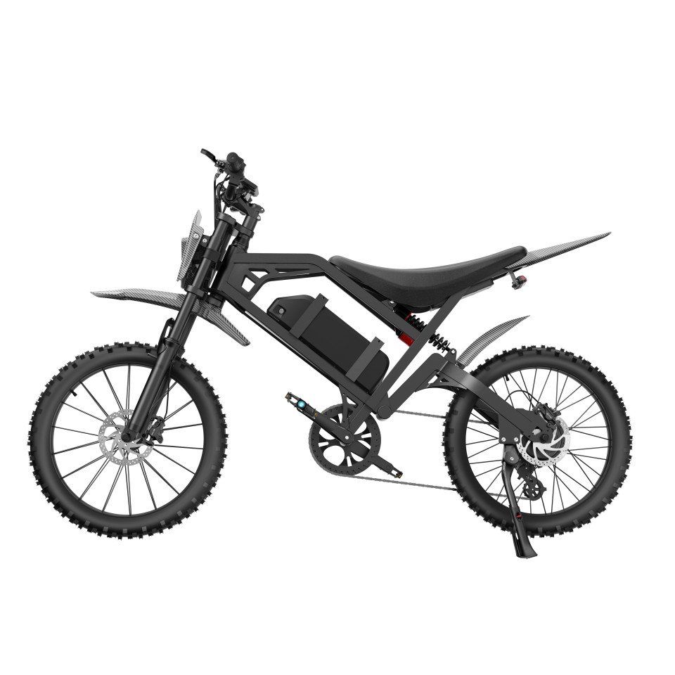 QM V20 Cross Skinnybike – Zwart – Full Option Ebike Fatbike