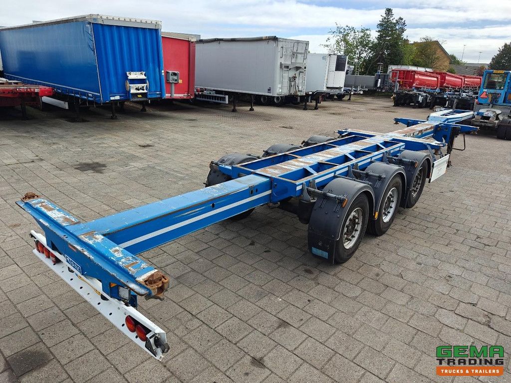 D-Tec FLEXITRAILER Multi - 3x Extendable - Lift Axle - 4765KG - SAF Disc Brakes - 4765KG