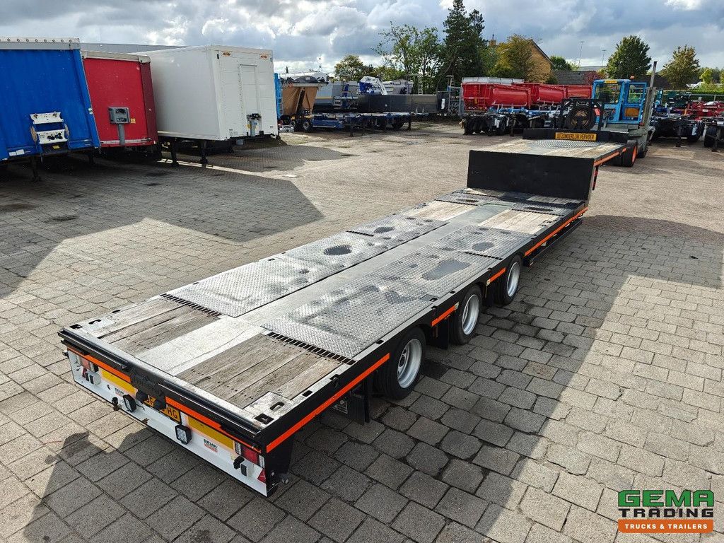 Nooteboom MCO 42 03V L Tieflader 12,4 m - 3-Achser mit Zwangslenkung - Fernbedienung - ausziehbar auf 5,8 m - lackierte Kofferaufbauten - Twistlocks
