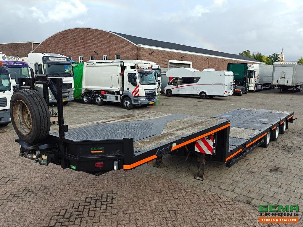 Nooteboom MCO 42 03V L Tieflader 12,4 m - 3-Achser mit Zwangslenkung - Fernbedienung - ausziehbar auf 5,8 m - lackierte Kofferaufbauten - Twistlocks