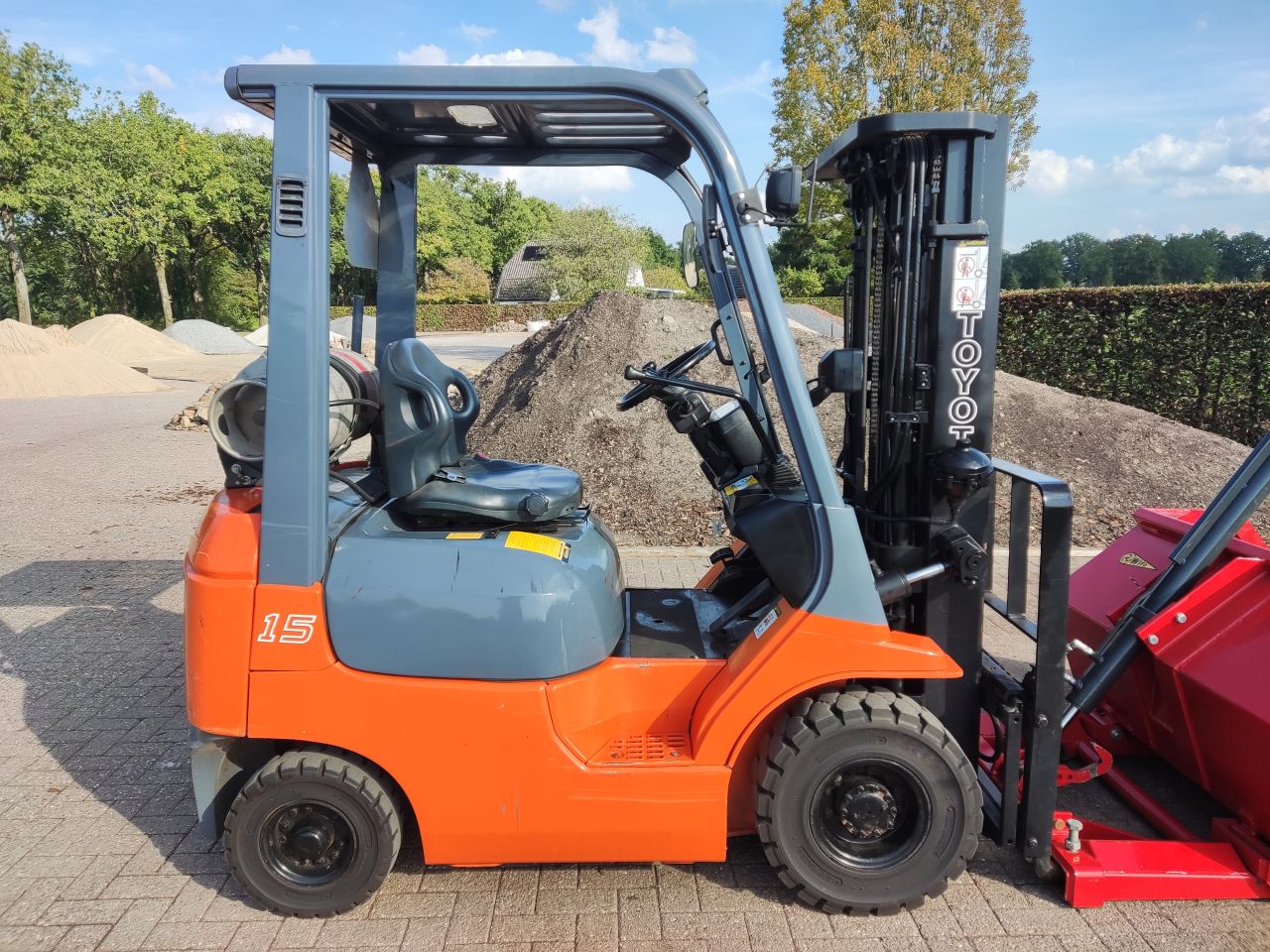 TOYOTA heftruck (type 42-7FG15, 754 uur, WIFO schepbak)