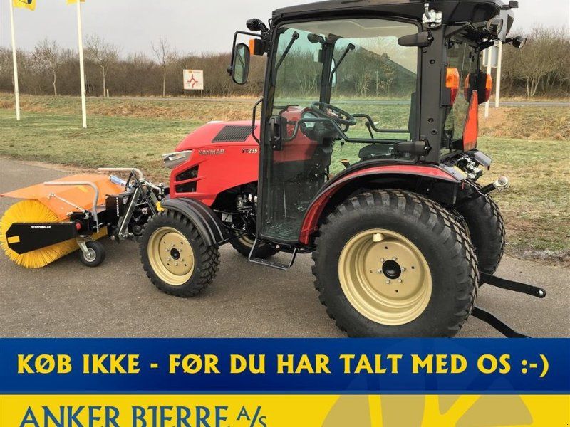 Yanmar YT 235H 4WD inkl. frontlift med PTO og 130 cm GMR fejemaskine