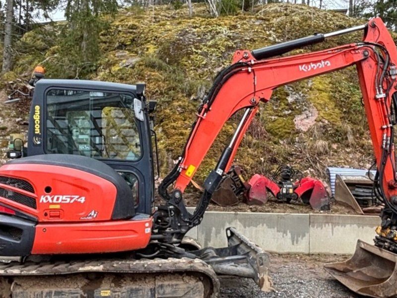 Kubota KX057-4 Engcon Rotortilt Auktion & Salg AFGIV BUD STARTPRI