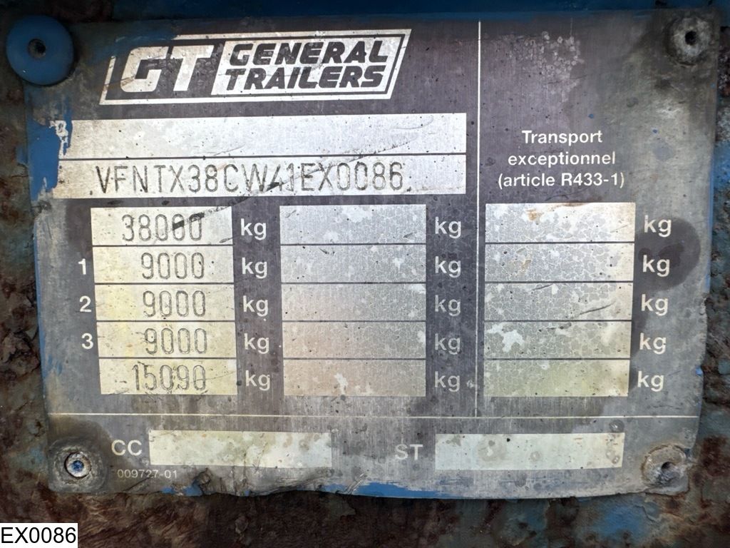 Trailor Container ADR, 20 ft