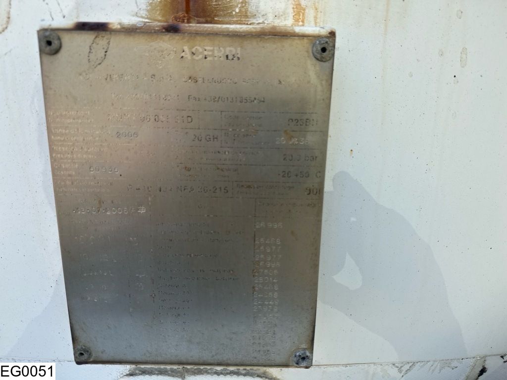 Acerbi Gas 50935 Liter, LPG GPL gas tank, GAZ, 1 Compartement