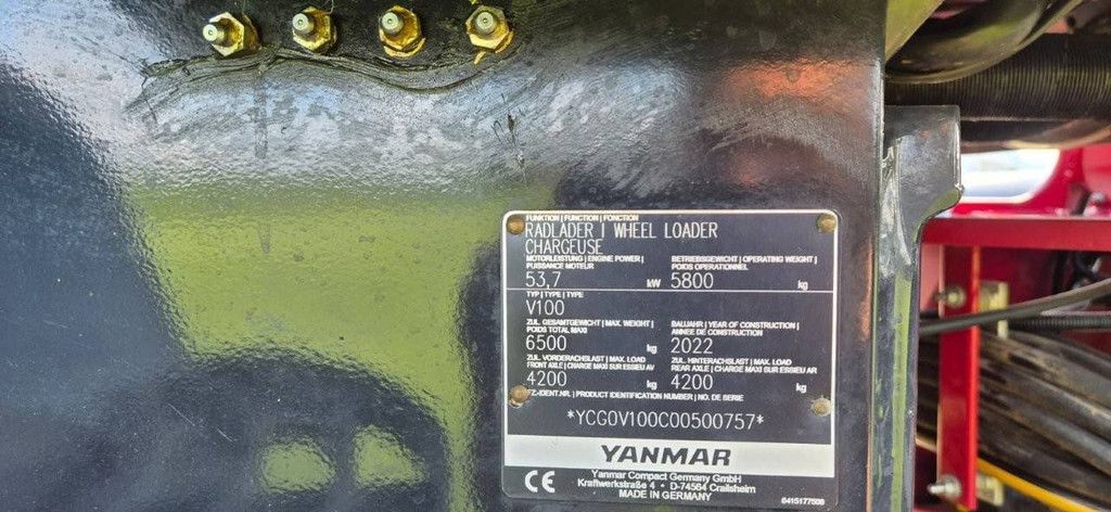Yanmar SV100 Diesel Wheel Loader 53kW 2022
