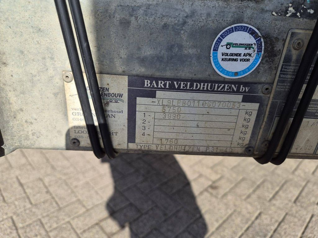 Halbtieflader Veldhuizen P31-4D 5750kg 2000