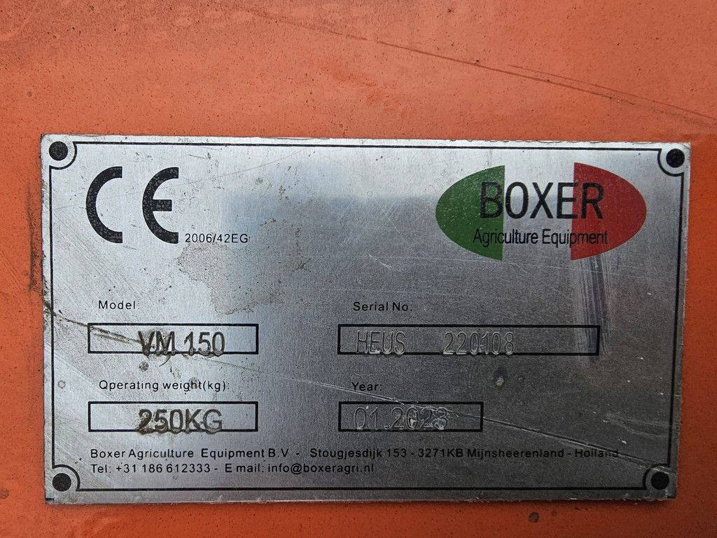 Kehrbürste Boxer VM150 2023 mit Zapfwelle