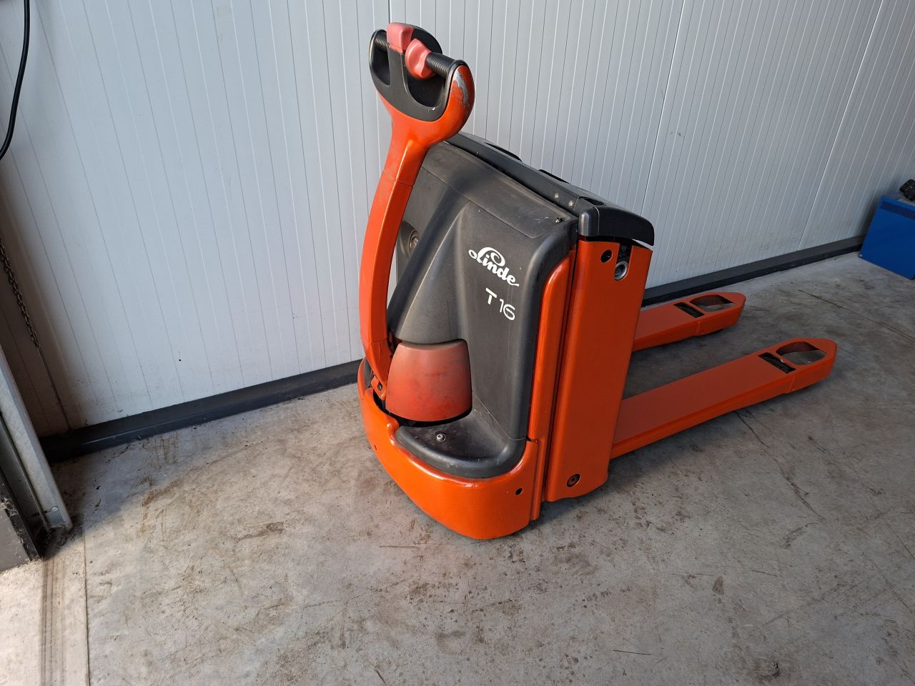 Elektrische palletwagen Linde T16 1600 kg accu 2020