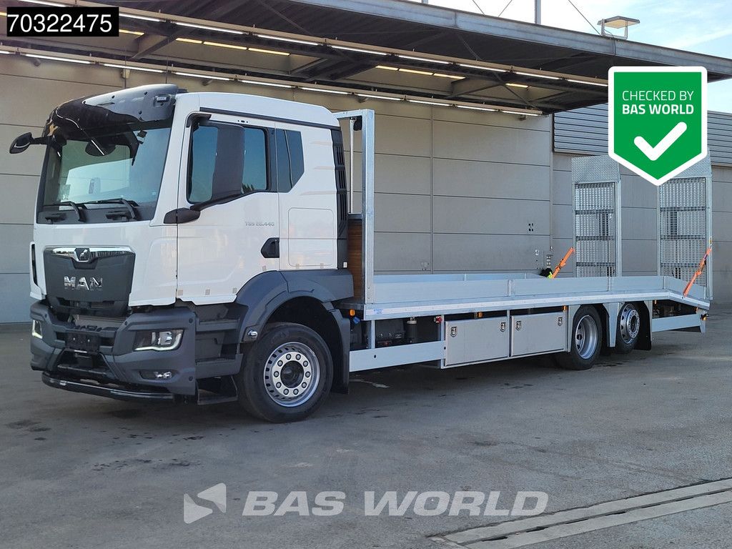 MAN TGS 26.440 6X2 NEW! Oprijwagen Machine transporter Hydraulic ramps Automatic Euro 6