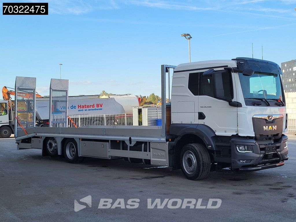 MAN TGS 26.440 6X2 NEW! Oprijwagen Machine transporter Hydraulic ramps Automatic Euro 6