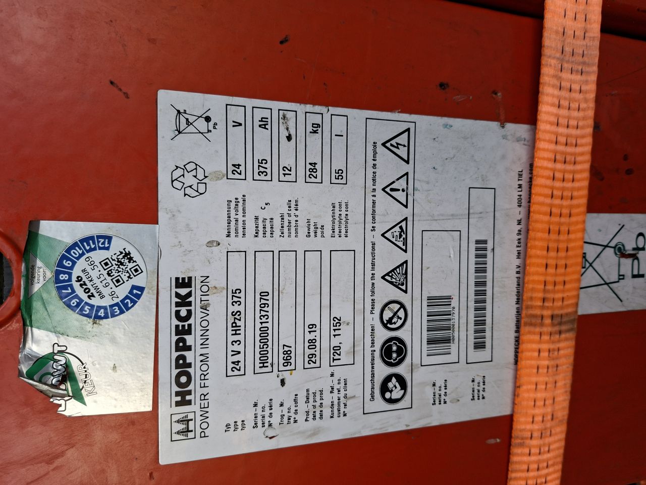 Elektrische stapelaar 3 meter 1400 kg linde L14 initiele heffing