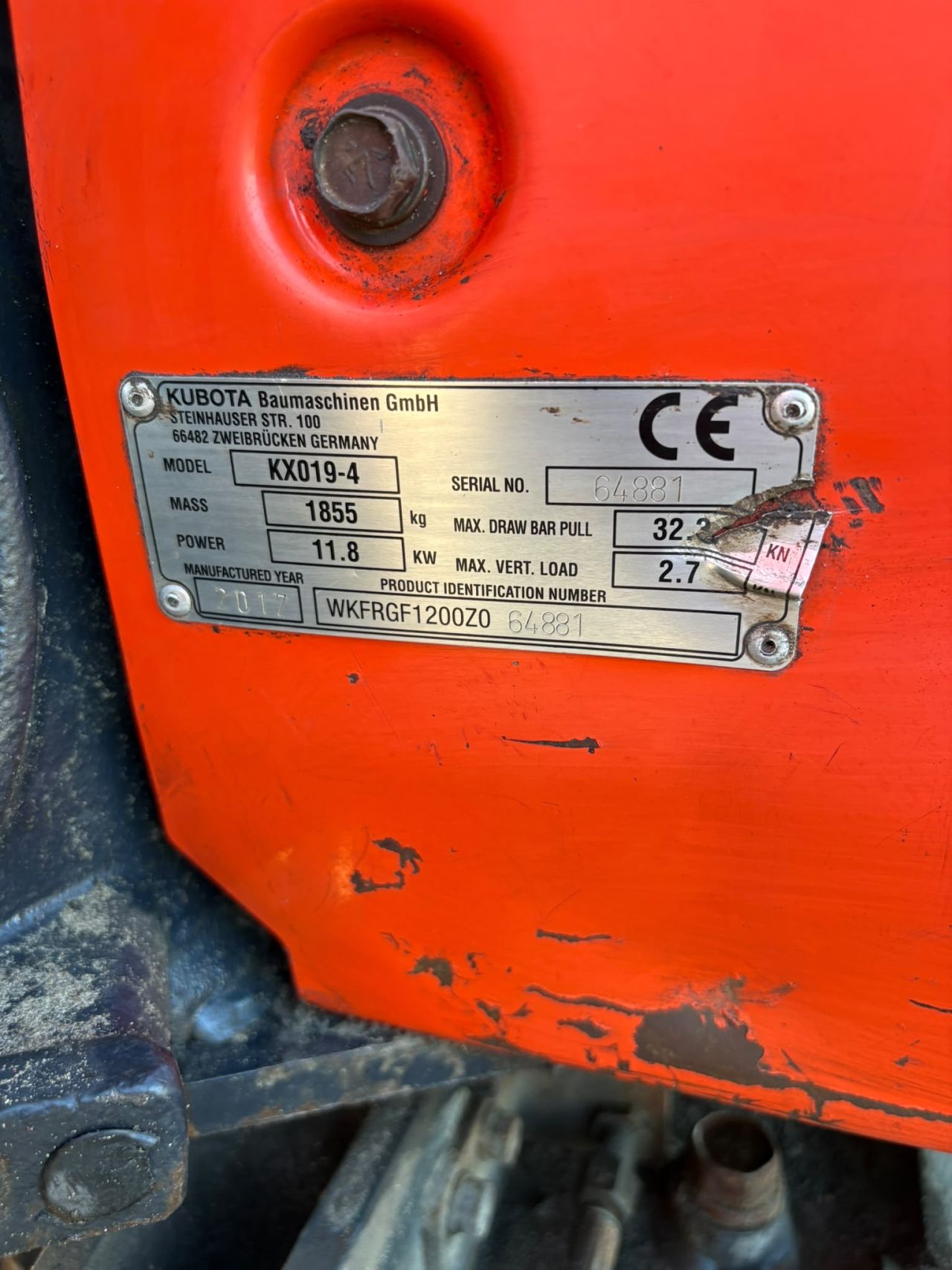 Kubota kx 019-4