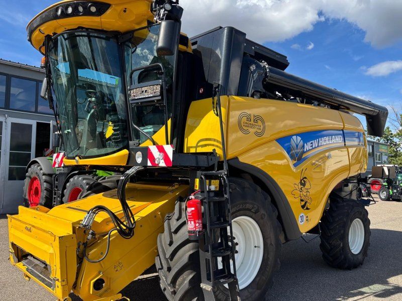 New Holland CH7.70 Stage V+ Schneidwerk 7,62 + BISO Schneidwerkswagen Profi