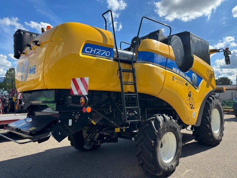 New Holland CH7.70 Stage V+ Schneidwerk 7,62 + BISO Schneidwerkswagen Profi