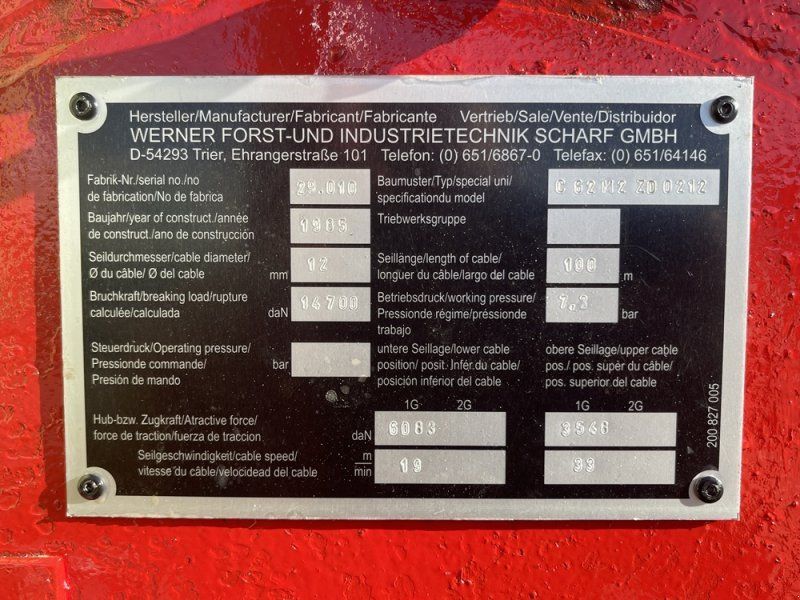 Mercedes-Benz MB Trac 800 mit Werner Forstausrüstung, 1.Hand, Österreich Typen