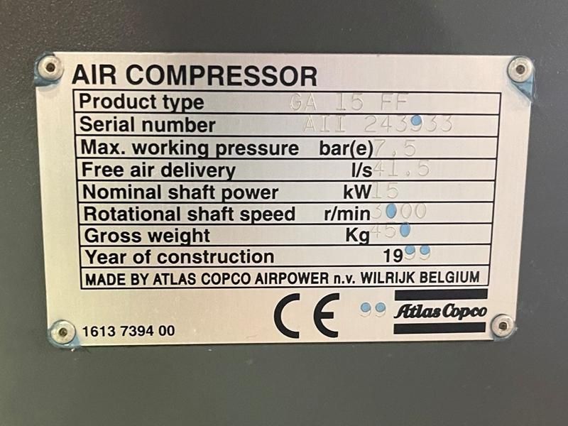 Atlas Copco GA 15 FF