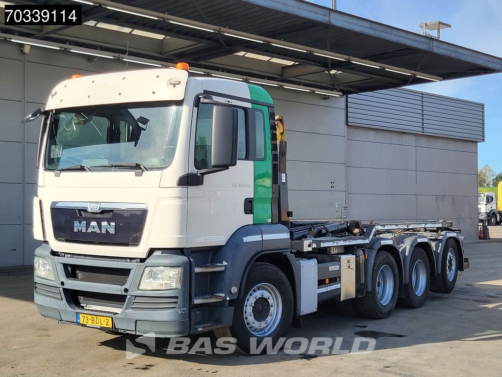 MAN TGS 35.400 8X4 NL-truck APK HYVA 26-60S Lift+steering axle Automatic EEV