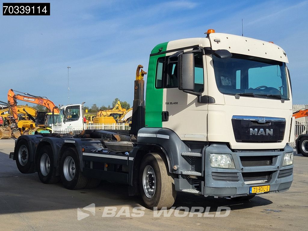 MAN TGS 35.400 8X4 NL-truck APK HYVA 26-60S Lift+steering axle Automatic EEV