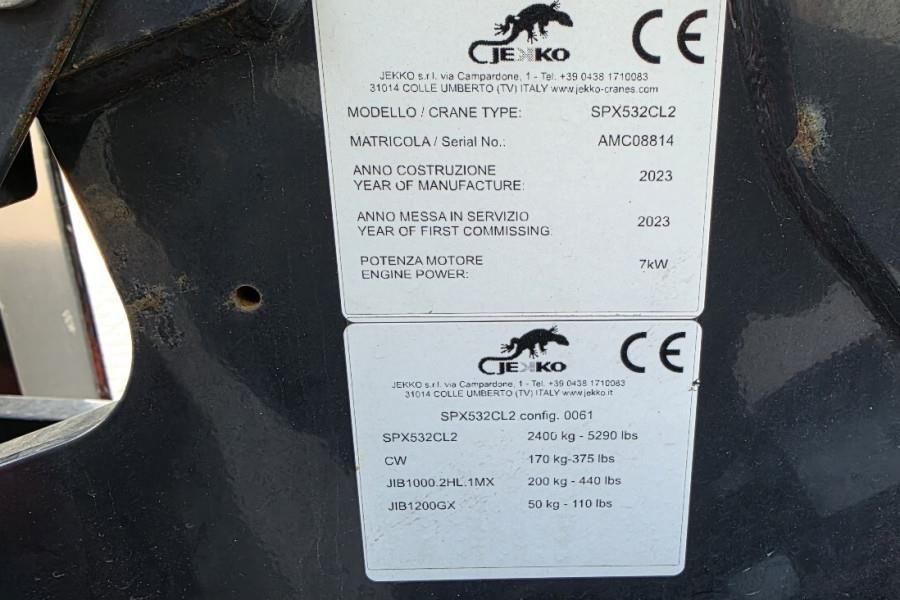 Jekko SPX532CL2 Valid Inspection, Electric, Remote Contr