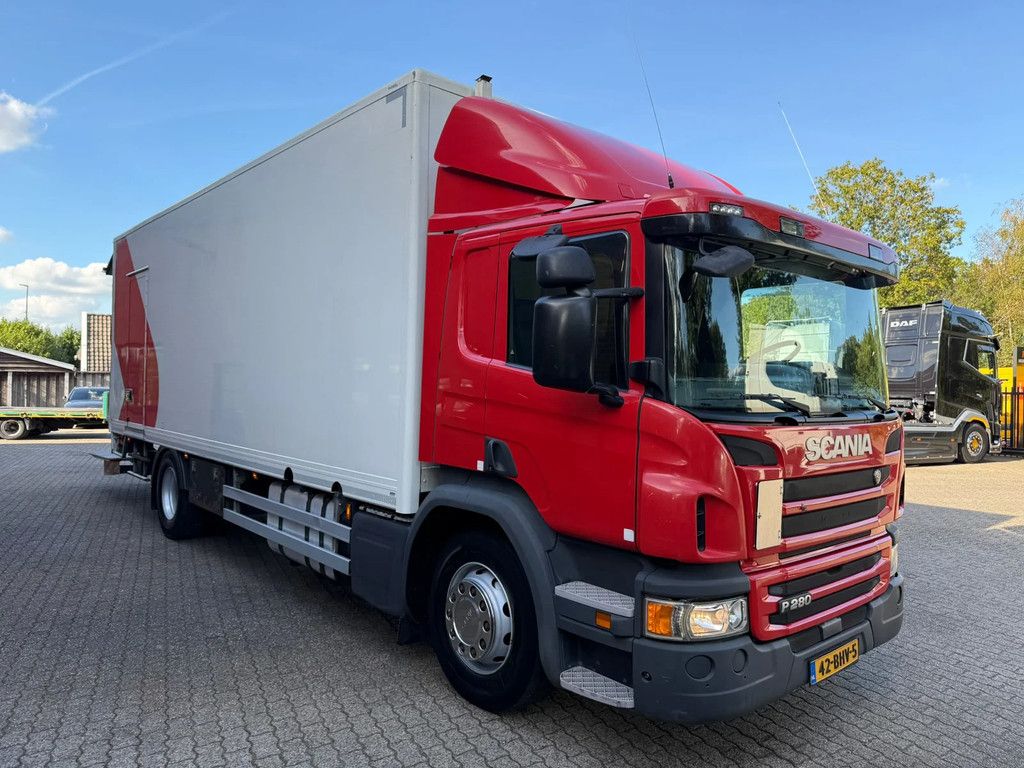 Scania P280 7.6M Koffer LBW AHK Webasto standkachel APK/TUV 11-2026