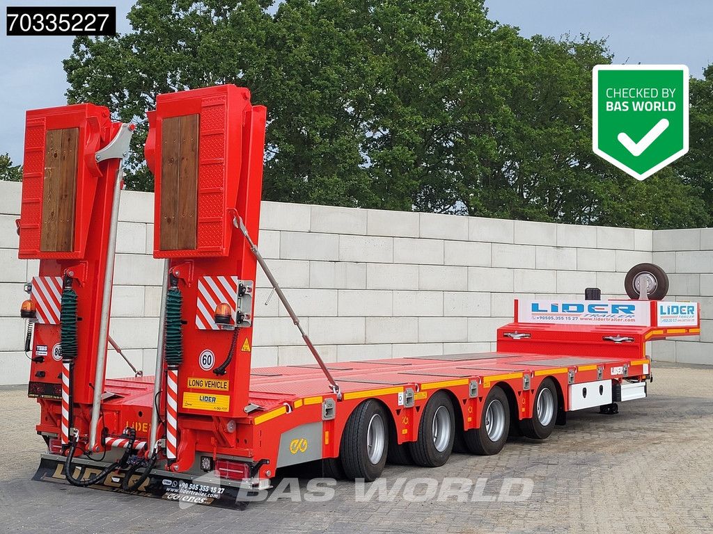 Lider Yar? römork 4 Achsen New 1xSteering 1x Liftaxle Ramps