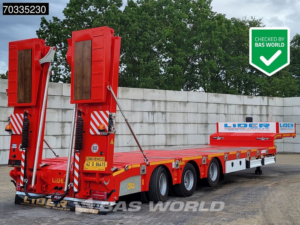 Lider Yar? römork 3 Achsen New 1xSteering 1x Liftaxle Ramps